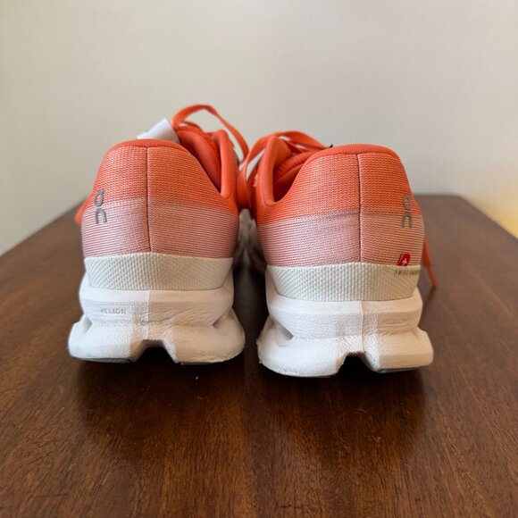 On Running Men’s Athletic Shoes in Coral and White